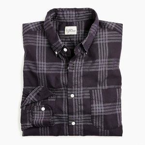 New J Crew Overdyed Plaid Shirt Button Down